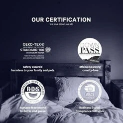 Fusion Goose Down Comforter King Size Fluffy Lightweight All Season Duvet Insert,650 Fill Power, 100% Cotton Shell With Corner Tabs, Grey… -Amazon Shop 51U8mPgNgXL