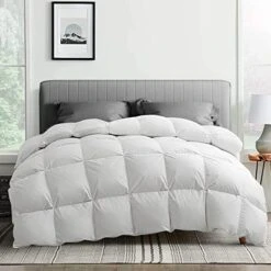 Puredown® Goose Feather Down Comforter Full Size, All Season Medium Warmth Duvet Insert, Luxury Hotel Collection Bedding Comforters, Ultra Soft 100% Cotton Cover Shell(90x90,Navy) 28 Puredown® Goose Feather Down Comforter Full Size, All Season Medium Warmth Duvet Insert, Luxury Hotel Collection Bedding Comforters, Ultra Soft 100% Cotton Cover Shell(90x90,Navy) -Amazon Shop 51UDyo7JeIL. AC 1