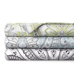 Pure Melody Collection, 4-Piece, 14-Inch Deep Pocket Sheet Set, Easy Care, Shrinkage Free Sheet Set With 1 Flat Sheet, 1 Fitted Sheet, 2 Pillowcases, Aqua, Queen -Amazon Shop 51Ug45gXQ5L