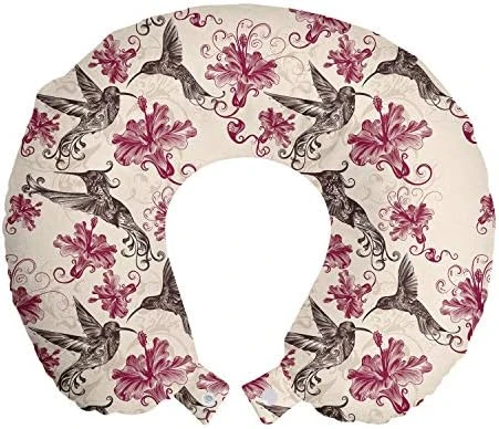 Lunarable Yellow Ombre Travel Pillow Neck Rest, Leopard Skin Spots Fur Inspired Color Transitioning Ornamental Illustration, Memory Foam Traveling Accessory For Airplane And Car, 12", Beige Caramel 14 Lunarable Yellow Ombre Travel Pillow Neck Rest, Leopard Skin Spots Fur Inspired Color Transitioning Ornamental Illustration, Memory Foam Traveling Accessory For Airplane And Car, 12", Beige Caramel - Image 14