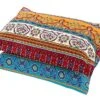 Exotic Striped Bohemia Pillow Shams Queen Size 2 Pieces,100% Brushed Cotton Thick Boho Pillow Cases Bohemian Pillow Covers,19" X 29"