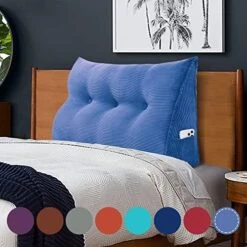 WOWMAX Large Bolster Triangular Headboard Pillow Twin Dorm Headboard Twin XL Bed Wedge Pillow For Headboard Bolster Pillow For Bed With Removable Cover, Corduroy Grey 29 WOWMAX Large Bolster Triangular Headboard Pillow Twin Dorm Headboard Twin XL Bed Wedge Pillow For Headboard Bolster Pillow For Bed With Removable Cover, Corduroy Grey -Amazon Shop 51VdlX2RvLL. AC