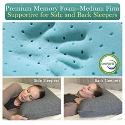 LOFE King Adjustable Memory Foam Pillow - 4 Heights From 1.2 To 4.8in, Cervical Pillow For Neck Pain Relief, Neck Support Pillow For Side Sleepers, Back/Stomach Sleepers, A Bamboo Cover, CertiPUR-US 13 LOFE King Adjustable Memory Foam Pillow - 4 Heights From 1.2 To 4.8in, Cervical Pillow For Neck Pain Relief, Neck Support Pillow For Side Sleepers, Back/Stomach Sleepers, A Bamboo Cover, CertiPUR-US -Amazon Shop 51WWDAjZJqL