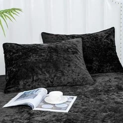 PHF True Velvet Pillowcases King Size, 2 Pack Soft Color Gradient Pillow Shams Covers With Envelope Closure, Luxury Cozy Decorative Pillow Cases, 20" X 36", No Filling, Black 22 PHF True Velvet Pillowcases King Size, 2 Pack Soft Color Gradient Pillow Shams Covers With Envelope Closure, Luxury Cozy Decorative Pillow Cases, 20" X 36", No Filling, Black -Amazon Shop 51WWyQQB9QL. AC 1
