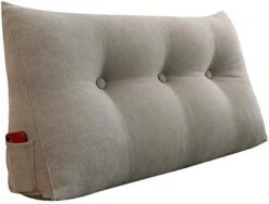 Wedge Body Positioners Pillow Triangular Reading Bedrest Throw Pillows Bolster Headboard Back Support Lumbar Cushion Pillow For Daybed With Removable Cover Linen Cotton Blend Dusty Taupe Queen -Amazon Shop 51WgdV rkHL. AC