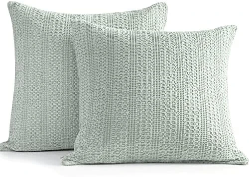 Cocoploceus 26x26 Pillow Covers Boho Euro Shams Set Of 2 Decorative Throw Pillow Covers Cotton Large Square Pillowcase For Couch Bed, Sage Green 11 Cocoploceus 26x26 Pillow Covers Boho Euro Shams Set Of 2 Decorative Throw Pillow Covers Cotton Large Square Pillowcase For Couch Bed, Sage Green - Image 11