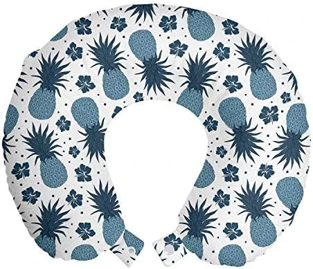 Lunarable Yellow Ombre Travel Pillow Neck Rest, Leopard Skin Spots Fur Inspired Color Transitioning Ornamental Illustration, Memory Foam Traveling Accessory For Airplane And Car, 12", Beige Caramel 4 Lunarable Yellow Ombre Travel Pillow Neck Rest, Leopard Skin Spots Fur Inspired Color Transitioning Ornamental Illustration, Memory Foam Traveling Accessory For Airplane And Car, 12", Beige Caramel - Image 4