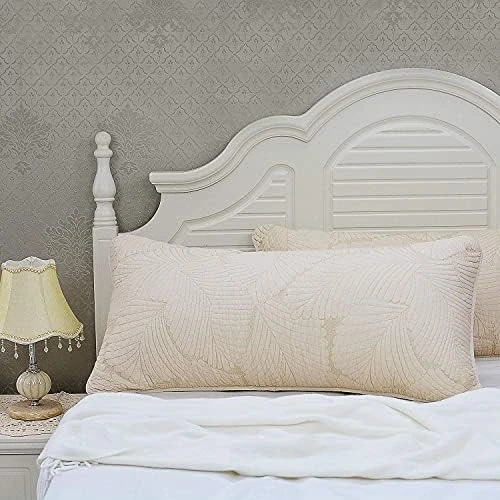 Quilted Pillow Shams King Size Set Of 2 Cotton Coastal Beach Decorative Pillow Covers Navy Blue Nautical Seashells Bedroom Decor 6 Quilted Pillow Shams King Size Set Of 2 Cotton Coastal Beach Decorative Pillow Covers Navy Blue Nautical Seashells Bedroom Decor - Image 6