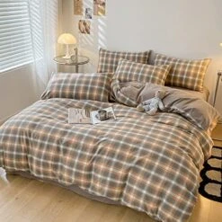 Modern Style Geometric Plaid Duvet Cover King Grey Soft 100% Washed Cotton Plaid Grid Bedding Set With 2 Pillowcases Classic Grid Plaid Gingham Duvet Cover With Zipper Closure 17 Modern Style Geometric Plaid Duvet Cover King Grey Soft 100% Washed Cotton Plaid Grid Bedding Set With 2 Pillowcases Classic Grid Plaid Gingham Duvet Cover With Zipper Closure -Amazon Shop 51ZI3Ohl74L