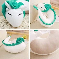 Kepota White Dragon Neck Pillow, Spirited Away Dragon U-Shaped Pillow Cute Dragon Pillow For Travel, Christmas And Birthday Gift For Adult -Amazon Shop 51a4WitMVYL