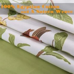 Duvet Quilt Cover Queen Size, Country Style Bedding Set Colorful Floral Branches Drawing Of Summer Blossoms (Queen,Green) -Amazon Shop 51aqO2Z68dL