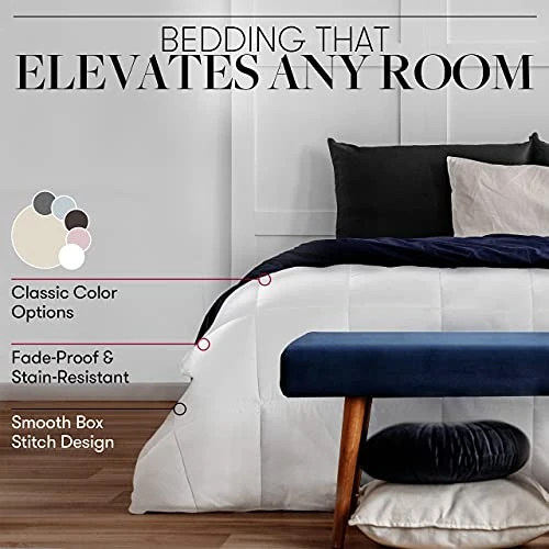 Hotel Collection 1300 Series - All Season - Luxury Goose Down Alternative Comforter - King/Cal King - Black 4 Hotel Collection 1300 Series - All Season - Luxury Goose Down Alternative Comforter - King/Cal King - Black - Image 4