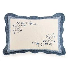 Harlotte Standard Sham, Blue