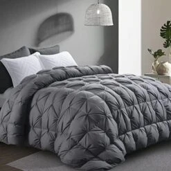 120x98 Palatial King Goose Feather And Down Comforter Duvet Insert Pinch Pleat Comforter-100% Cotton Cover-Fluffy And Soft For All Season Warmth-80 Oz -Amazon Shop 51bqtxIxgnL. AC