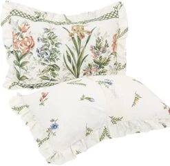 100% Cotton High 3-Pieces Ruffle Bed Skirt Queen Size Red Floral Quilted Bedspread Set With 2 Pillow Shams 20″Deep Dust Ruffle Drop 3-Side Dust Ruffle Drape Fitted Sheet For Bed Cover(White, Queen) 25 100% Cotton High 3-Pieces Ruffle Bed Skirt Queen Size Red Floral Quilted Bedspread Set With 2 Pillow Shams 20″Deep Dust Ruffle Drop 3-Side Dust Ruffle Drape Fitted Sheet For Bed Cover(White, Queen) -Amazon Shop 51cRV AhvL. AC