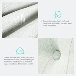 WOWMAX Rectangular Headboard Pillow Bolster Pillow For Bed Back Rest Pillow For Sitting In Bed Daybed Pillows Back Support Pillow For Bed Reading Pillow Grey-Beige Queen -Amazon Shop 51dMDq5v7SL