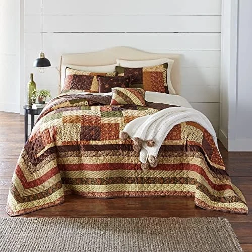 Salem Harvest Sham Pillow - King, Brown Multi 3 Salem Harvest Sham Pillow - King, Brown Multi - Image 3