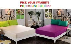 G Size Sheet Set - 4 Piece - 100% Cotton Hotel Luxury Bed Sheets - Extra Soft - 18"–24" Deep Pocket Fitted Sheets - Breathable & Cooling Sheets - 800 Thread Count - White Bed Sheets