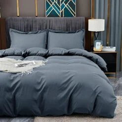 Duvet Covers King Size - Ultra Soft And Breathable Bedding King Comforter Sets Washed Microfiber 3 Pieces With Zipper Closure Duvet Cover And 2 Pillow Shams (White) -Amazon Shop 51eNEQxyYWL. AC