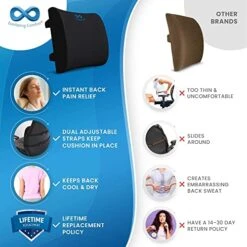 Everlasting Comfort Gel Memory Foam Seat Cushion And Lumbar Support Pillow For Office Chair Bundle 6 Everlasting Comfort Gel Memory Foam Seat Cushion And Lumbar Support Pillow For Office Chair Bundle -Amazon Shop 51eSeRZdIfL