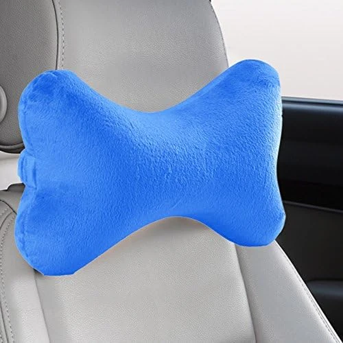 Bookishbunny 2pk Dog Bone Shaped Travel Neck Pillows With Washable Removable Case Memory Foam Car Bus Truck Driving Comfort Head Rest Support (Navy) 5 Bookishbunny 2pk Dog Bone Shaped Travel Neck Pillows With Washable Removable Case Memory Foam Car Bus Truck Driving Comfort Head Rest Support (Navy) - Image 5