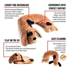 LakiKid Sensory Weighted Neck Pillow For Kids : Weighted Stuffed Animal Shoulder And Neck Wrap: Perfect Travel Buddy For Kids Who Love Animals