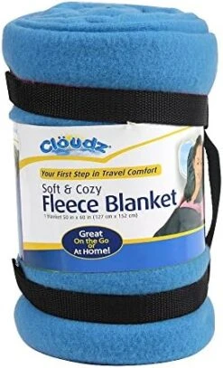 Cloudz Fleece Travel Blanket - Blue -Amazon Shop 51fPec7wwzL. AC