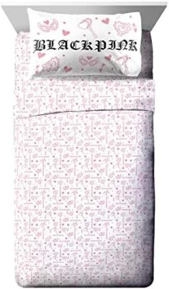 Blackpink Kill This Love Queen Sheet Set - 4 Piece Set Super Soft And Cozy Bedding - Fade Resistant Microfiber Sheets (Official Blackpink Product) -Amazon Shop 51gMTZhH10L. AC
