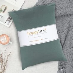 Happyluxe Travel Pillow, Airplane Pillow, Small Pillow For Sleeping, Washable Cover, 13" X 17", Made In The USA, Sage Green 19 Happyluxe Travel Pillow, Airplane Pillow, Small Pillow For Sleeping, Washable Cover, 13" X 17", Made In The USA, Sage Green -Amazon Shop 51hQhgcjgfL