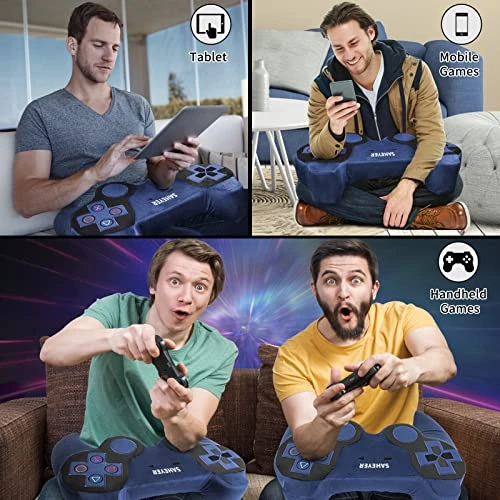 SAHEYER Memory Foam Gaming Pillow, 2 In 1 Plush Side Sleeper Neck Pillow For Elbow Pain Relief, Video Game Controller Pillow For Teen Boyfriend Gamer/Sofa Couch/Computer Chair/Play Station/Bed/Reading 3 SAHEYER Memory Foam Gaming Pillow, 2 In 1 Plush Side Sleeper Neck Pillow For Elbow Pain Relief, Video Game Controller Pillow For Teen Boyfriend Gamer/Sofa Couch/Computer Chair/Play Station/Bed/Reading - Image 3