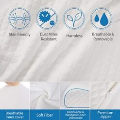Memory Foam Contour Pillow, Neck Support Cervical Bed Pillow For Sleeping, Side Sleeper - Relieve Neck Pain With Washable Zippered Soft Cover -Amazon Shop 51hWM1n7U5L