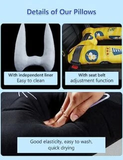 BSROLUNA Travel Pillow Car Sleeping Long Journeys Pillows For The Back Seat Adults And Children On Head Support And Body Support U-Shaped Pillows (Yellow Dog) 14 BSROLUNA Travel Pillow Car Sleeping Long Journeys Pillows For The Back Seat Adults And Children On Head Support And Body Support U-Shaped Pillows (Yellow Dog) -Amazon Shop 51hZjWmIxxL