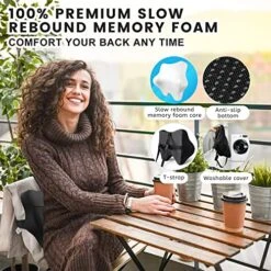 Anzhixiu Lumbar Support Pillow For Office Chair Help Sit More Upright - Lumbar Support Pillow For Scientific Lower Back Support Leaves More Sit Space - Standard -Amazon Shop 51iKCI1qcKL