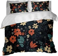 GRANKER 3 Piece Bed Set Small Broken Flower Pattern For All Season, Men/Women Bedroom Hotel Dormitory Guest Room53x79in/135cmX200cm -Amazon Shop 51iSf1y3fWL. AC 1