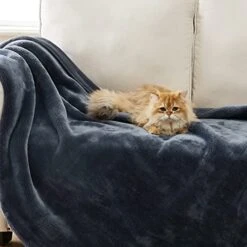 Ugg 11063 Whitecap Plush Flannel Oversized Reversible Fleece Throw Blanket Lightweight Comfortable Cozy Hotel Style Home Decor Soft Luxurious Blanket For Living Or Bed Room, 70 X 50-Inch, Denim -Amazon Shop 51iiJJisiAL