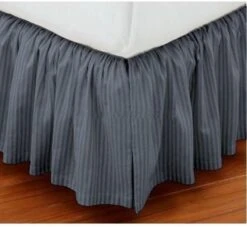 Luxurious Comfort Collection 800TC Pure Cotton Dust Ruffle Bed Skirt 12" Drop Length 100% Egyptian Cotton Grey Queen Size -Amazon Shop 51jDHgz2qVL. AC 1
