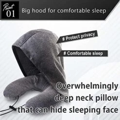 RATOM Neck Pillow For Travel Accessories Essentials Memory Foam Pillows Airplane Car (Gray) -Amazon Shop 51jPRS4LnFL