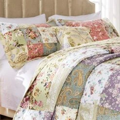 Greenland Home Blooming Prairie Bedspread Set, King, Multi -Amazon Shop 51jZhKIS1vL