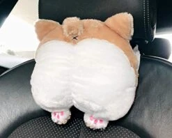 DS. DISTINCTIVE STYLE Car Neck Pillow Cute Corgi Butt Headrest Cotton Pillow Soft Headrest Pillow -Amazon Shop 51jecfGNxJL