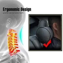 HAOTULE Car Seat Neck Pillow, Memory Rebound Headrest Cushion,Comfortable Leather Can Provide The Best Support, Suitable For Most Vehicles (Black,Pack Of 1) 7 HAOTULE Car Seat Neck Pillow, Memory Rebound Headrest Cushion,Comfortable Leather Can Provide The Best Support, Suitable For Most Vehicles (Black,Pack Of 1) -Amazon Shop 51kqMqh8euS