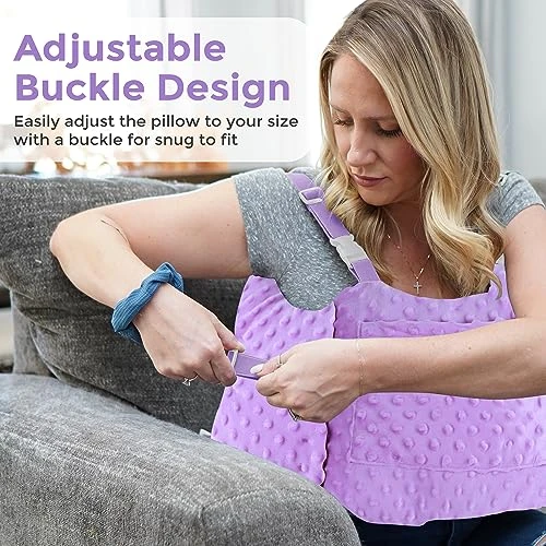 Zomaple Mastectomy Pillow With Strap - Post Surgery Pillow, Breast Pillow For After Heart Surgery, Breast Reduction & Augmentation Patients - Heart Pillow For Sleeping, Recovery & Seatbelt Protection 6 Zomaple Mastectomy Pillow With Strap - Post Surgery Pillow, Breast Pillow For After Heart Surgery, Breast Reduction & Augmentation Patients - Heart Pillow For Sleeping, Recovery & Seatbelt Protection - Image 6