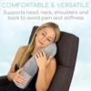 Xtra-Comfort Twist Memory Foam Travel Pillow For Neck, Chin, Lumbar And Leg Support - Neck Cushion For Traveling On Airplane - For Side, Stomach And Back Sleepers- Adjustable And Bendable Roll Pillow