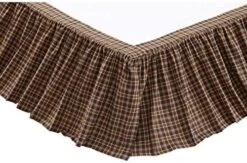Prescott Queen Bed Skirt 60x80x16 Country Rustic Bedding Accessory, Dark Brown -Amazon Shop 51nE61GhIjL. AC