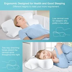 DAFIFO Cervical Pillow Memory Foam Pillows, Contour Pillows For Neck And Shoulder Pain Relief, Ergonomic Orthopedic Sleeping Bed Pillow For Side Sleepers, Back And Stomach Sleepers -Amazon Shop 51oGyosmj3L
