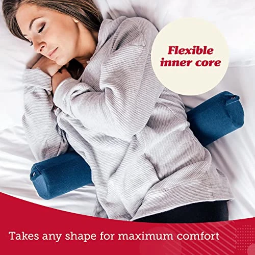 Lusso Gear Twist Memory Foam Travel Pillow -Neck, Lumbar & Leg Support - Adjustable Pillow For Plane, Car, Home - Machine Washable/Dryer Safe Cover - Attaches To Luggage - Ear Plugs, Eye Mask (Gray) 3 Lusso Gear Twist Memory Foam Travel Pillow -Neck, Lumbar & Leg Support - Adjustable Pillow For Plane, Car, Home - Machine Washable/Dryer Safe Cover - Attaches To Luggage - Ear Plugs, Eye Mask (Gray) - Image 3