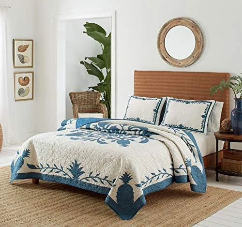 Tommy Bahama - Aloha Pineapple Cotton Blue Standard Sham, Stylist Home Decor (Aloha Pineapple Blue, Standard Sham) 7 Tommy Bahama - Aloha Pineapple Cotton Blue Standard Sham, Stylist Home Decor (Aloha Pineapple Blue, Standard Sham) - Image 7