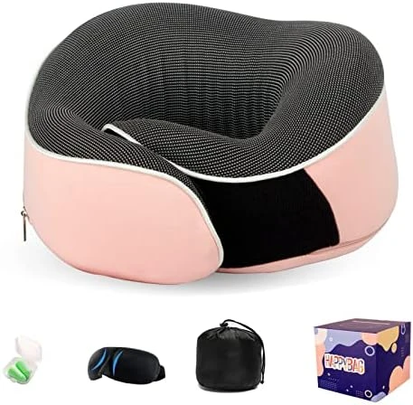 HAPPYBAG Travel Pillow For Neck,Memory Foam Head Chin Support Pillow,Portable Removable And Machine Washable,for Airplane Car Home Use Sleeping Rest Headrest (IE-shenhui) 9 HAPPYBAG Travel Pillow For Neck,Memory Foam Head Chin Support Pillow,Portable Removable And Machine Washable,for Airplane Car Home Use Sleeping Rest Headrest (IE-shenhui) - Image 9