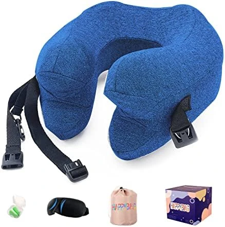 HAPPYBAG Travel Pillow For Neck,Memory Foam Head Chin Support Pillow,Portable Removable And Machine Washable,for Airplane Car Home Use Sleeping Rest Headrest (IE-shenhui) 6 HAPPYBAG Travel Pillow For Neck,Memory Foam Head Chin Support Pillow,Portable Removable And Machine Washable,for Airplane Car Home Use Sleeping Rest Headrest (IE-shenhui) - Image 6