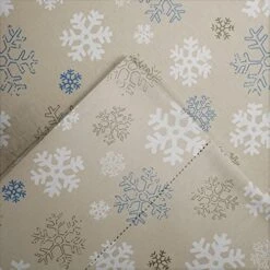 Flannel 170 GSM Sheet Set,Queen Snow Flakes Oatmeal -Amazon Shop 51qItG5d5jL