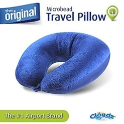 Cloudz Microbead Travel Neck Pillow,Polyester & Polyester Blend - Blue 20 Cloudz Microbead Travel Neck Pillow,Polyester & Polyester Blend - Blue -Amazon Shop 51qcrDUSp8L